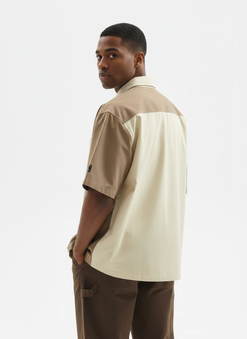 Colourblocked Casual Shirt // 002 - Image 2